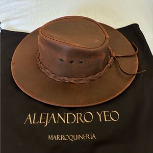 Alejandro Yeo made in Mexico genuine leather hat
